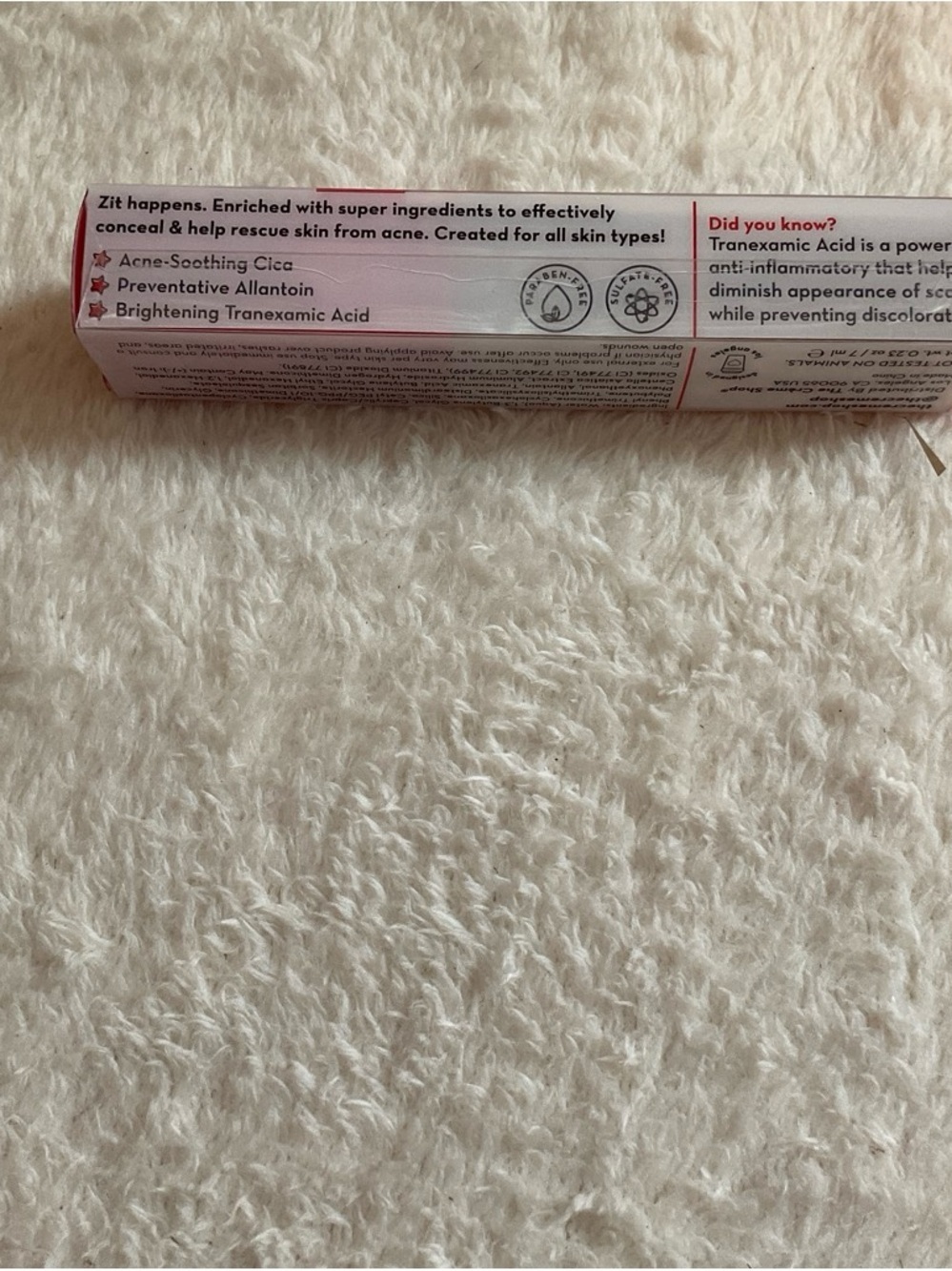 Acne Rescue Spot Treatment Cream — Pink Tube